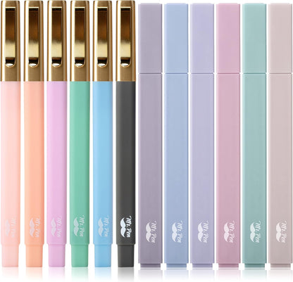 Mr. Pen- Aesthetic Highlighters and Ballpoint Pens No Bleed, 12 Pack, Pastel Colors, Bible Highlighters and Pens No Bleed, Fast Dry and No Smear for Bible Journaling, Planner, School Supplies