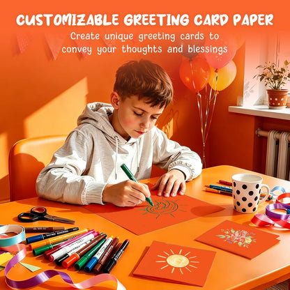 40 Sheets Cream Cardstock Paper 8.5 x 11, Ivory Cardstock Printer Paper 8.5x11, Off White Card Stock Paper 8.5 x 11, 200 GSM Construction Paper for DIY Cards, Greeting Cards, Wedding Invitations