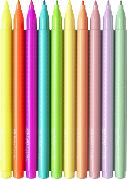 Faber-Castell Grip Colour Felt Tip Pens - Set of 30