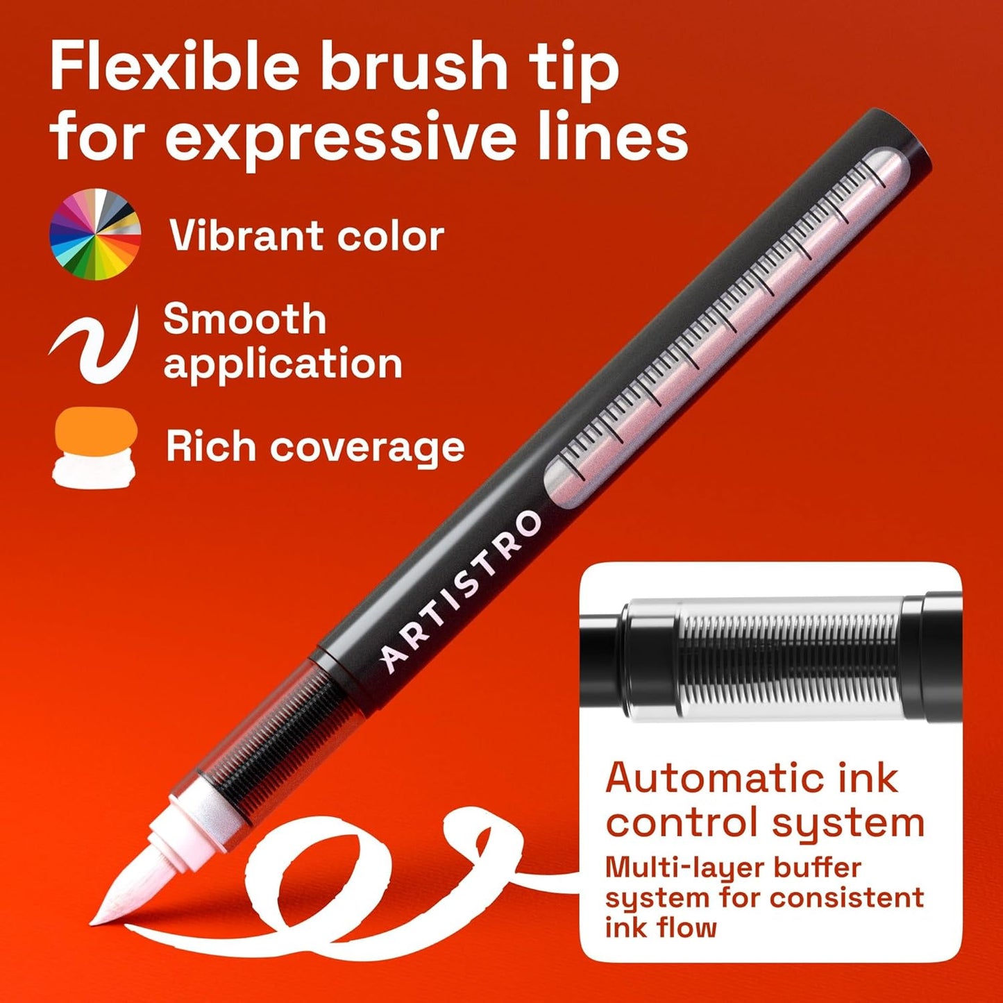 ARTISTRO 2 Gold Acrylic Paint Markers - 0.7mm Extra Fine-Tip Metallic Paint Pens - Perfect for Crafting, Art Projects, & More