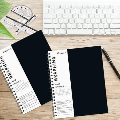 Large Lined Notebook Spiral Notebook 8.5" x 11"-4 Pack LINED Notebook 7mm Ruled Hardcover Notebook 120 Pages 100 GSM Thick Paper Notebook Hardcover Journal for School, Office,Study and Notes
