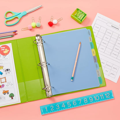Avery® Durable Write-On Plastic Dividers with Erasable Tabs,11" x 8 1/2", Multicolor, 8 Tabs