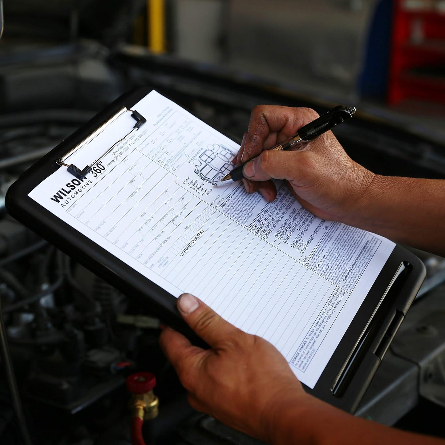 Think2Master Black Plastic Storage Clipboard. | 25% Heavier & 25% Sturdier| Heavy Duty and Won’t Flex or Bend Like Other Brands (Compare The Weight). Storage Compartment Holds 150 Letter Sized Paper.