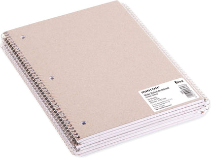 Mintra Office Spiral Notebooks, Wirebound, Journals for School, Work, Business, Aesthetic Stationery, Writing Pads, Teacher & Student Supplies (6, Pastel, College)