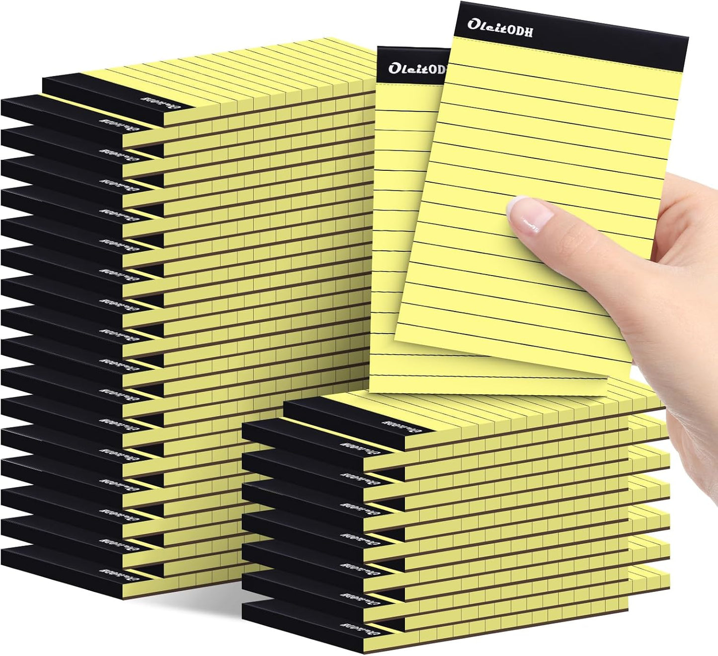 36 Pack Legal Pads Bulk, 5x8 Inch Rainbow Notepad, Note Pads Wide Ruled Perforated Memo Pad for Work Study Daily Note Taking List, Lined Writing Pads Memo Refills Notepads for Office Home School