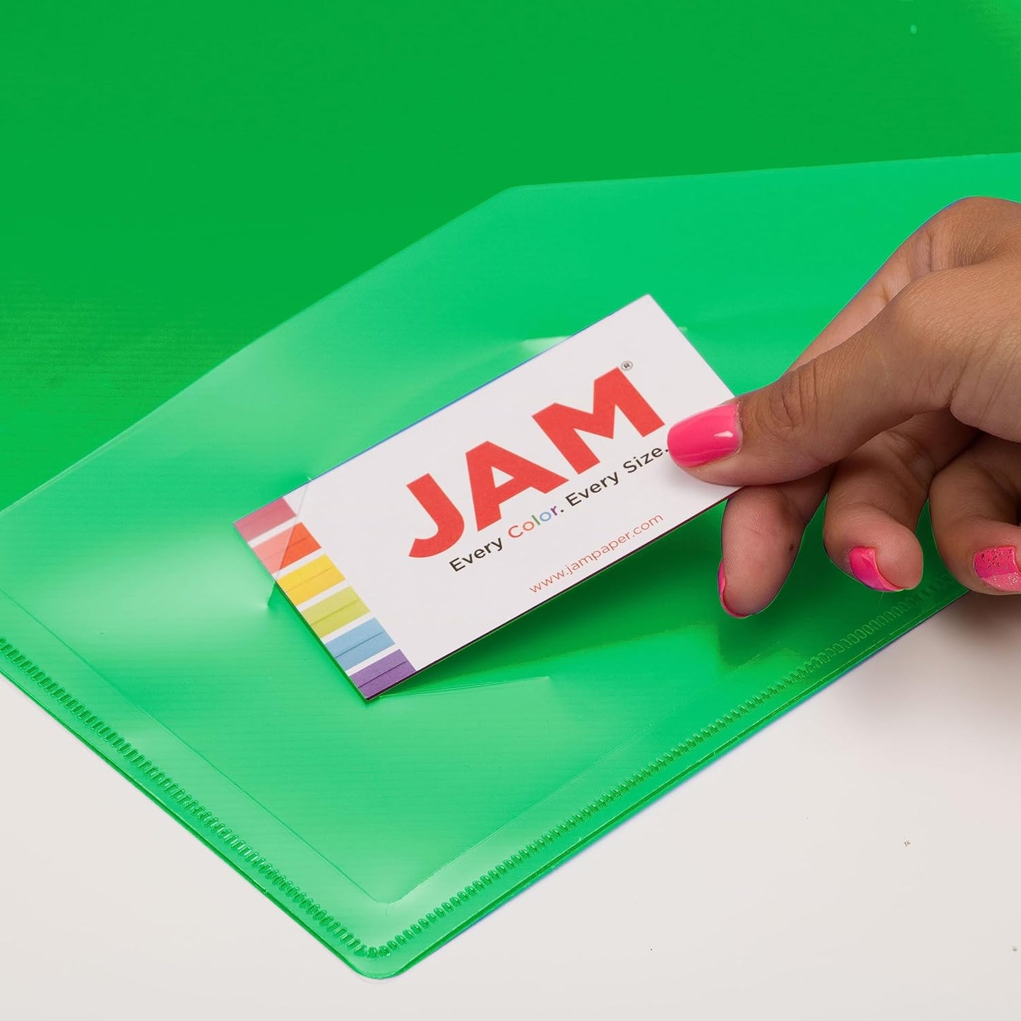 JAM PAPER Plastic 0.75 inch Binder - Clear 3 Ring Binder - Sold Individually