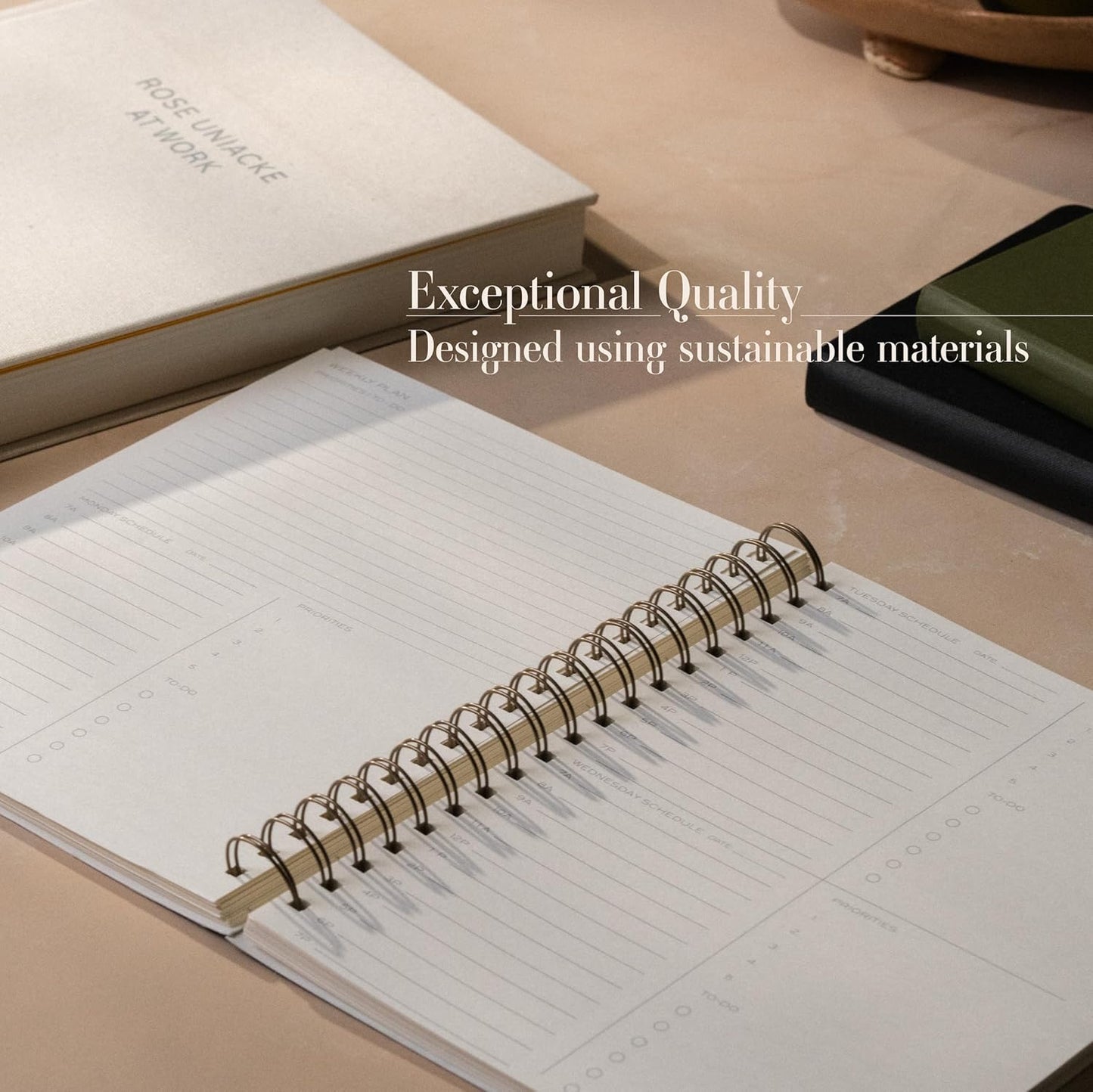 Anecdote Daily Planner w/ 2026-2027 Calendar | Start Anytime 26 Weeks Undated | 1 Page per Day | 8.5" x 5.2" | Hardcover To-Do List Organizer, Plan Your Success, Achieve Productivity Goals (Evergreen)