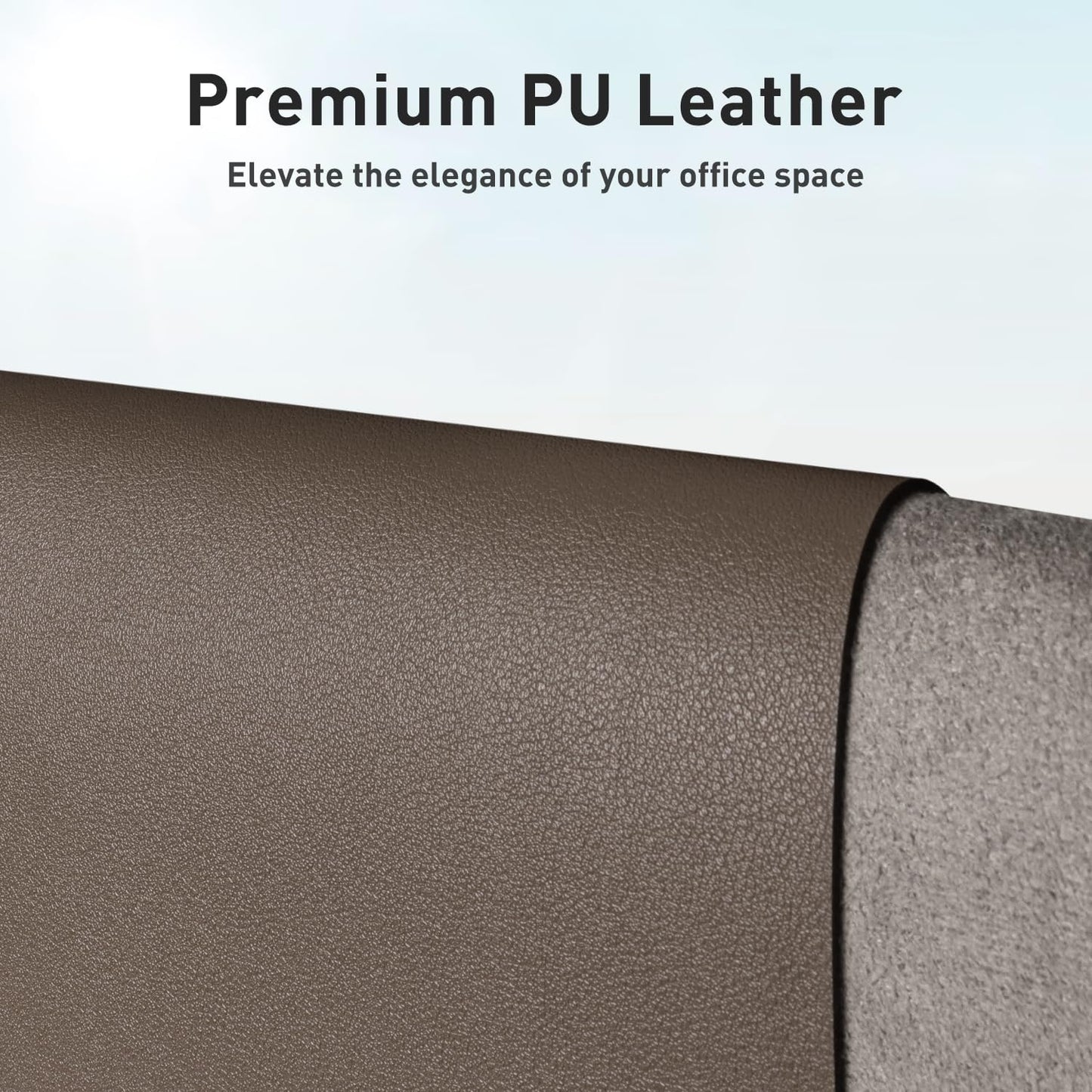 Aothia Non-Slip Waterproof PU Leather Desk Pad Protector for Mouse, Writing Desk, Office, Home, Laptop Blotter, 23.6" x 13.7", Black - Colors B