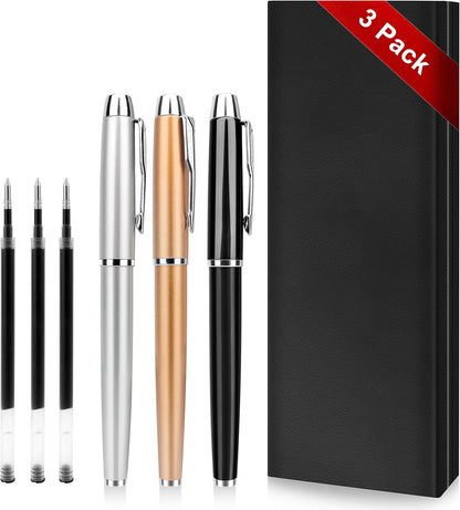 8 Pieces Replaceable Ballpoint Pen Refills Work for Most Brands Pens with Smooth Writing,Free-Flowing German Ink with Medium 0.5mm Ballpoint Tip(Black Refills and Length 4.4inch)