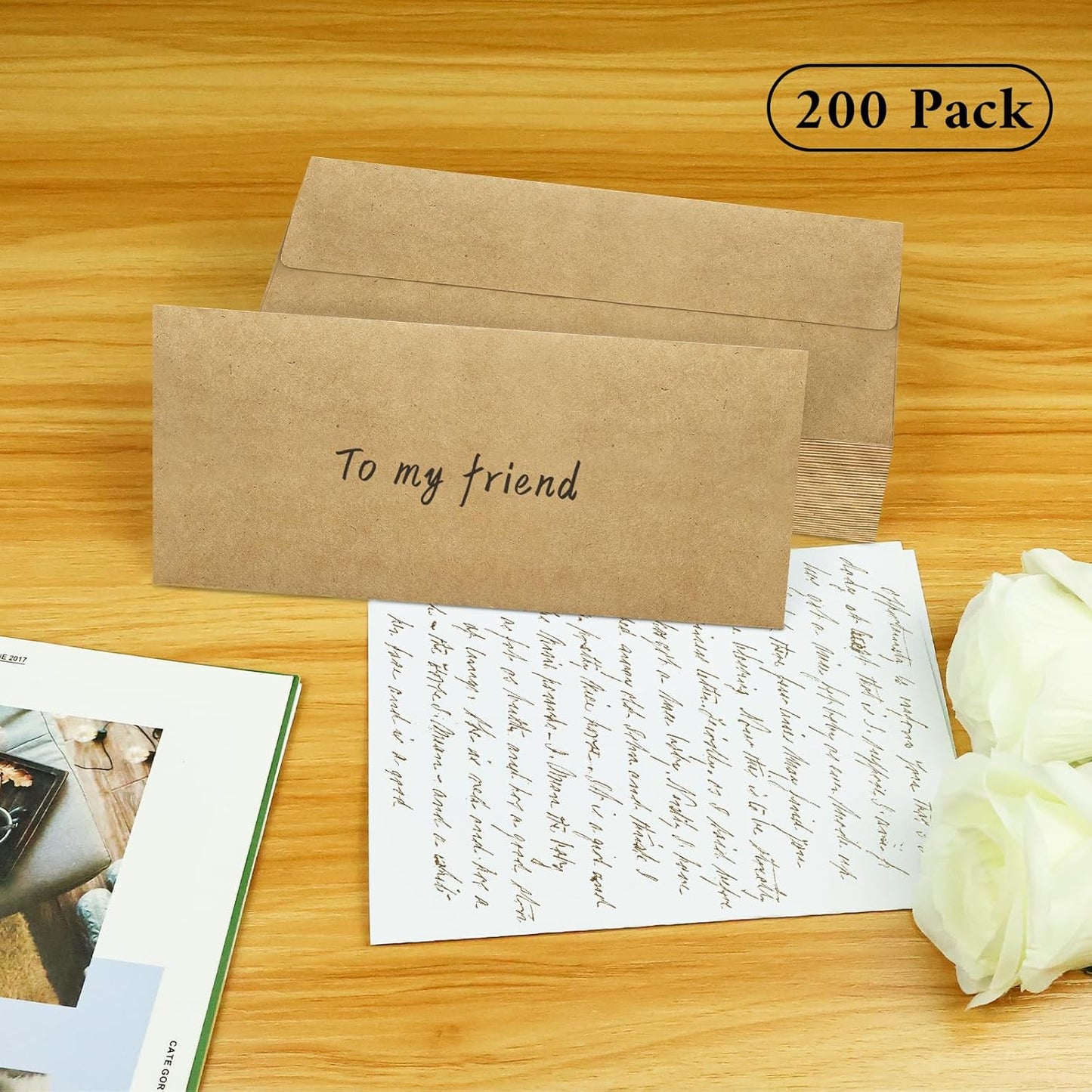50 Pack #10 Business Envelopes, Sage Green Standard Envelopes Self Seal, Letter Size Mailing Envelopes for Checks Letters Invoices Statements Birthday Graduation Wedding, 4 1/8 x 9 1/2 Inch
