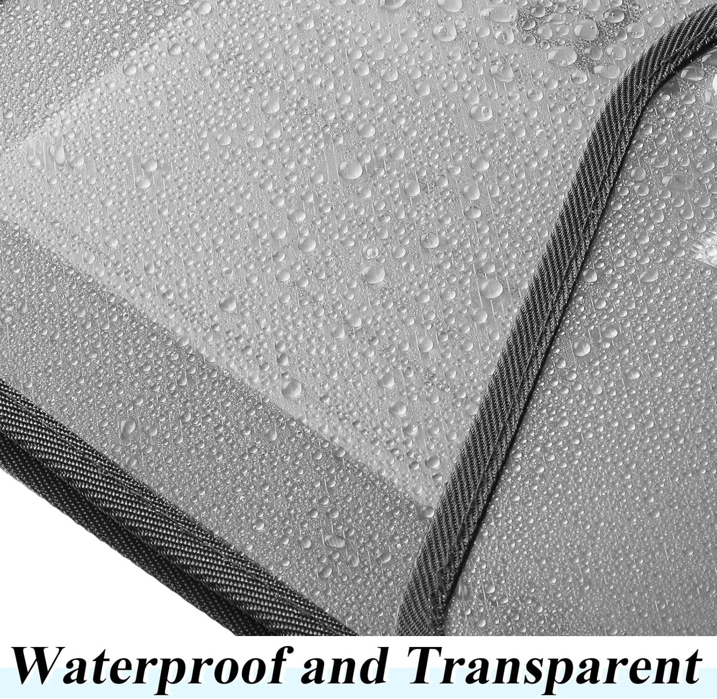 10 Pieces Plastic File Folders Envelope Expanding File Wallet Organizer Documents Folder with Snap Closure and Pocket, A4 Size Waterproof Transparent Pouch(White,Horizontal)