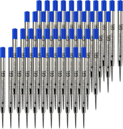 Monteverde Capless Gel Refills to Fit Parker-Style Ballpoint Pens, 0.5mm Extra Fine Needle Point, Black, 2-Pack, Smooth Writing Technology for Parker, Conklin, Schmidt, and More