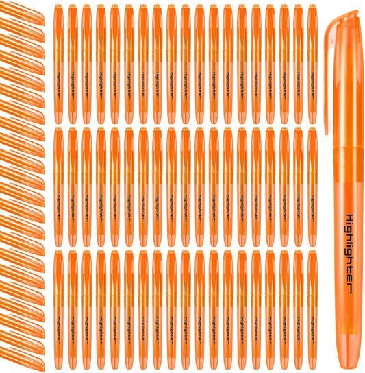 Fulmoon 80 Pieces Highlighters, Chisel Tip Bright Colors Quick Drying Markers for Adults Highlighting in the Home Office(Pink)