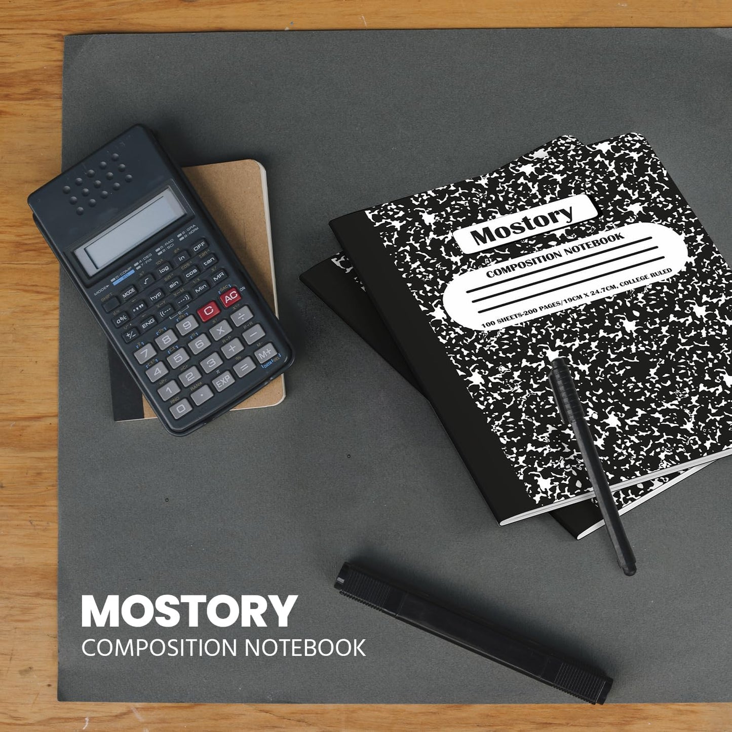 MOSTORY 50 Pack Bulk Composition Notebook - College Ruled 200 Pages (100 Sheets), Size 7.5" x 9.75", Bulk School Supplies, Office, Bulk Notebooks for School, Writing Journal Notebook with Lined Paper