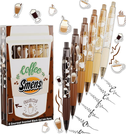 Glitter Gel Smens - Patented Gourmet Scented Colored Glitter Gel Ink Pens, Medium Point, 8 Count - Fun, Cute, Cool, Smelly Pens for Kids