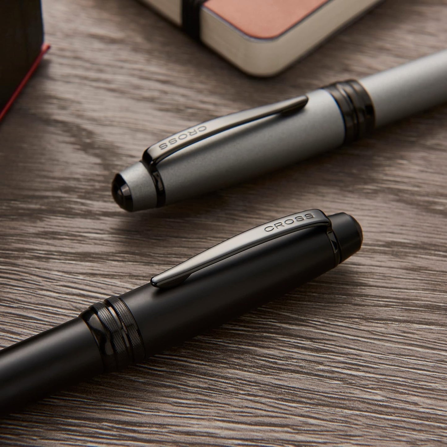 Cross Bailey Matte Red Lacquer Rollerball Pen - Refillable Pen for Smooth Writing - Well-Balanced, Distinctive Design - Easy Handling - Comfortable Grip - Gift-Ready Black Ink
