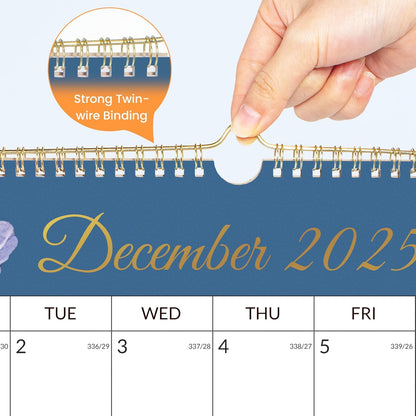 SUNEE Wall Calendar 2026 21 Months Apr. 2026 - Dec. 2027, 14.5"x11.5" Big Grid Hanging Calendar with Note for Organizing & Planning, Monthly Calendar 2026-2027 with Last Month and Next Month, White