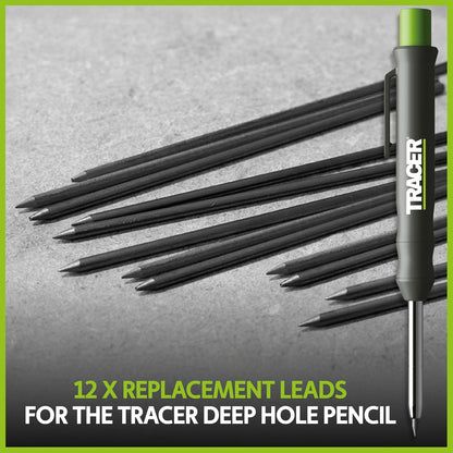 Tracer 2.8mm Carbide Tipped Lead 3-Pack with Anti-Snap Case - Lead Refill for Mechanical Pencil to Mark Wood, Metal, Ceramic, Glass, Woodworking and Carpenter Pencil Tool Use - ALPC1