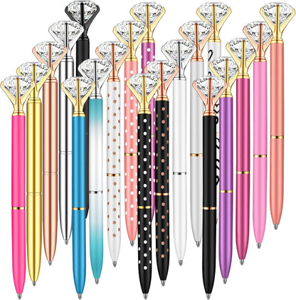 PASISIBICK 3.2 in Black Ink Ballpoint Pen Refills for Metal Diamond Pen(Pack of 20)