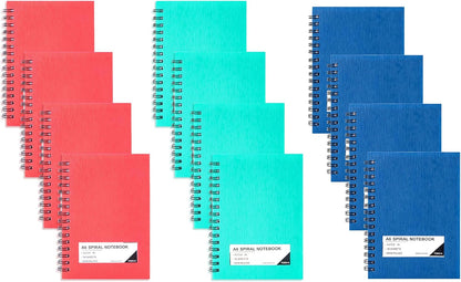 FLYING EAGLE 3 PCS Small Spiral Notebooks 4x6, A6 Cute Mini Journal Plastic Hardcover 8mm Ruled Notebook, Yellow 234 Sheets/468 Pages, 3 Pack Small Ruled Notebooks for School Work