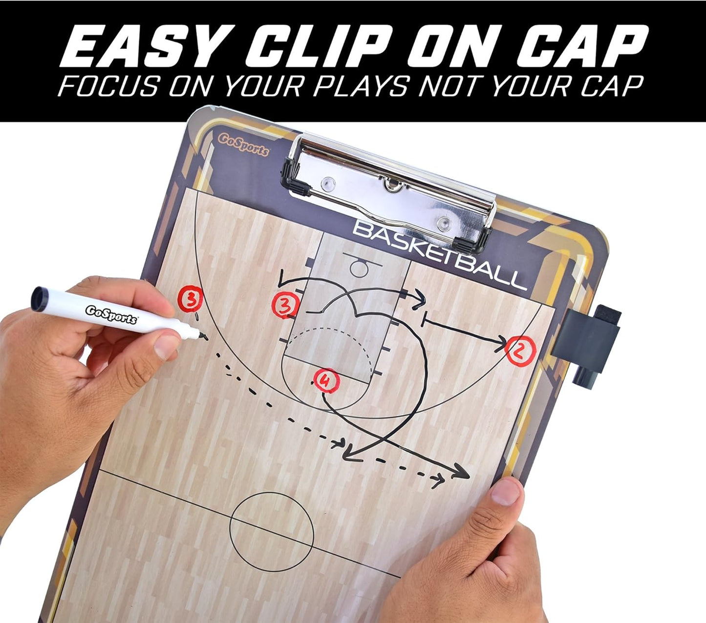 GoSports Premium Dry Erase Coaches Clipboards – Basketball, Baseball, Football, Soccer, Hockey, Volleyball, Lacrosse