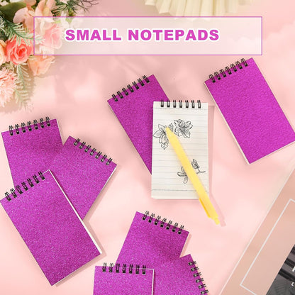 Tenceur 2 Pcs Pocket Notebook Bulk Small 3x5 Inch Spiral Notepads Mini Top Bound Notebook with Lined 120 Pages Ruled Memo Pads for Office College Nurse Essentials Back to School Gift (Black)
