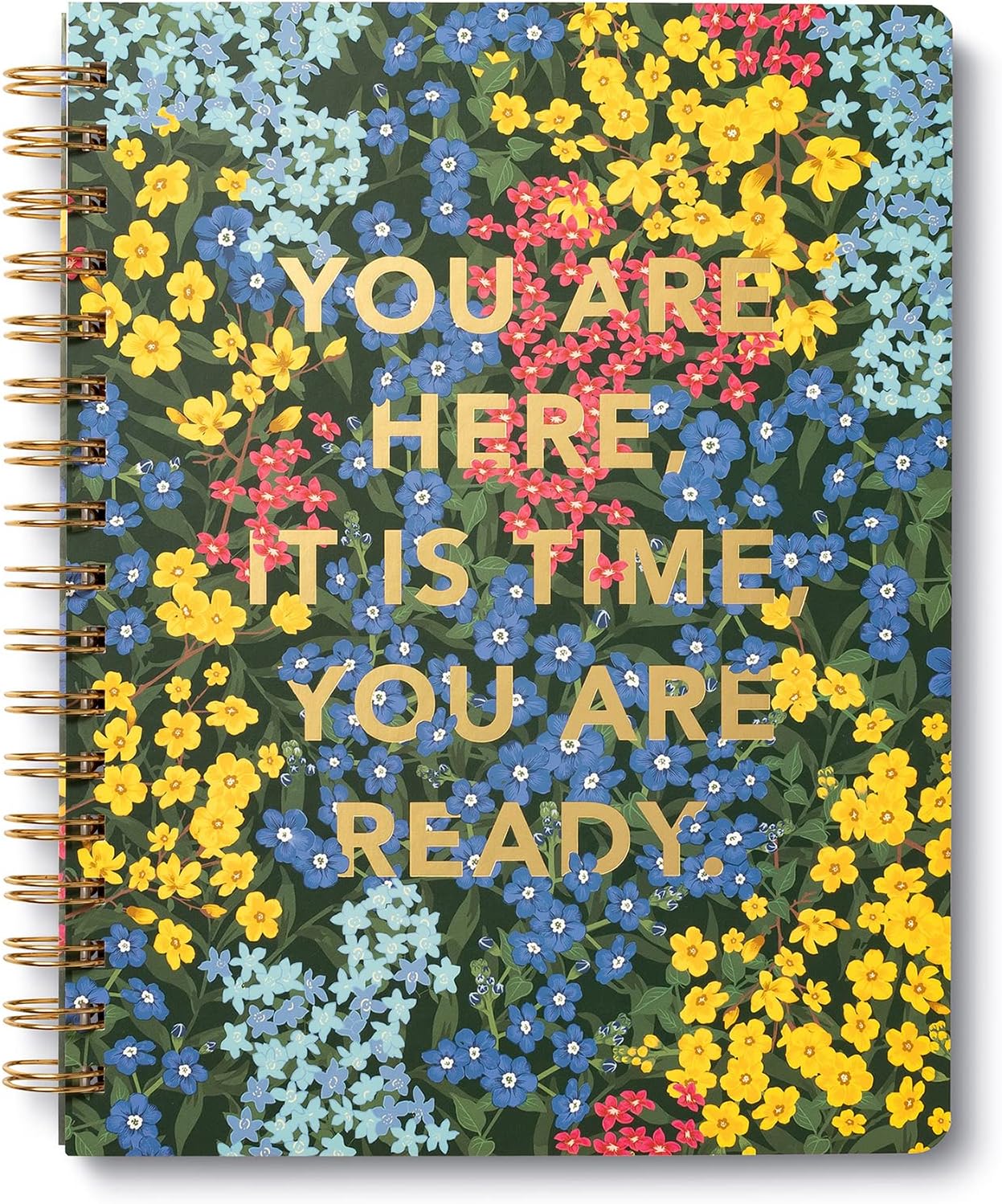 Compendium Spiral Notebook – Expect the Best Things to Happen Today – A Designer Spiral Notebook with 192 Lined Pages, College Ruled, 7.0" W x 9.25" H