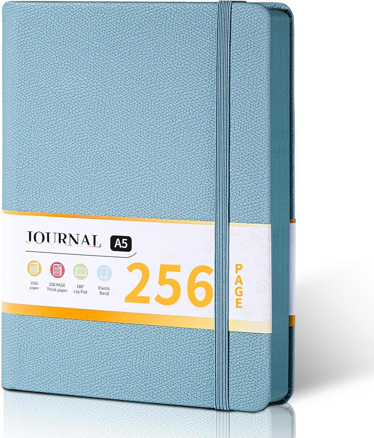 CAGIE Lined Journal for Men Women, Tree Growth Ring Leather Bound Journal Notebook, 256 Pages 100 GSM Journals for Writing, A5 Hardcover Journaling Notebooks for Work, Note Taking