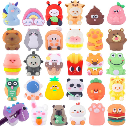 30 Pcs Pencil Sharpener Bulk, Kids Pencil Sharpeners, Handheld Manual Cute Pencil Sharpeners Bulk for Kids, Kawaii School Supplies Stationary for Students Classroom Office
