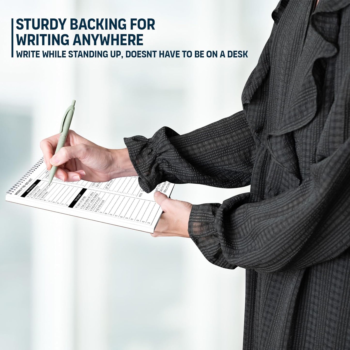 To Do List Notepad: With Multiple Functional Sections - 6.5 x 9.8" 60 Sheets - Spiral Daily Planner Notebook - Task CheckList Organizer Agenda Pad for Work - Note & Todo List Organization Notebooks