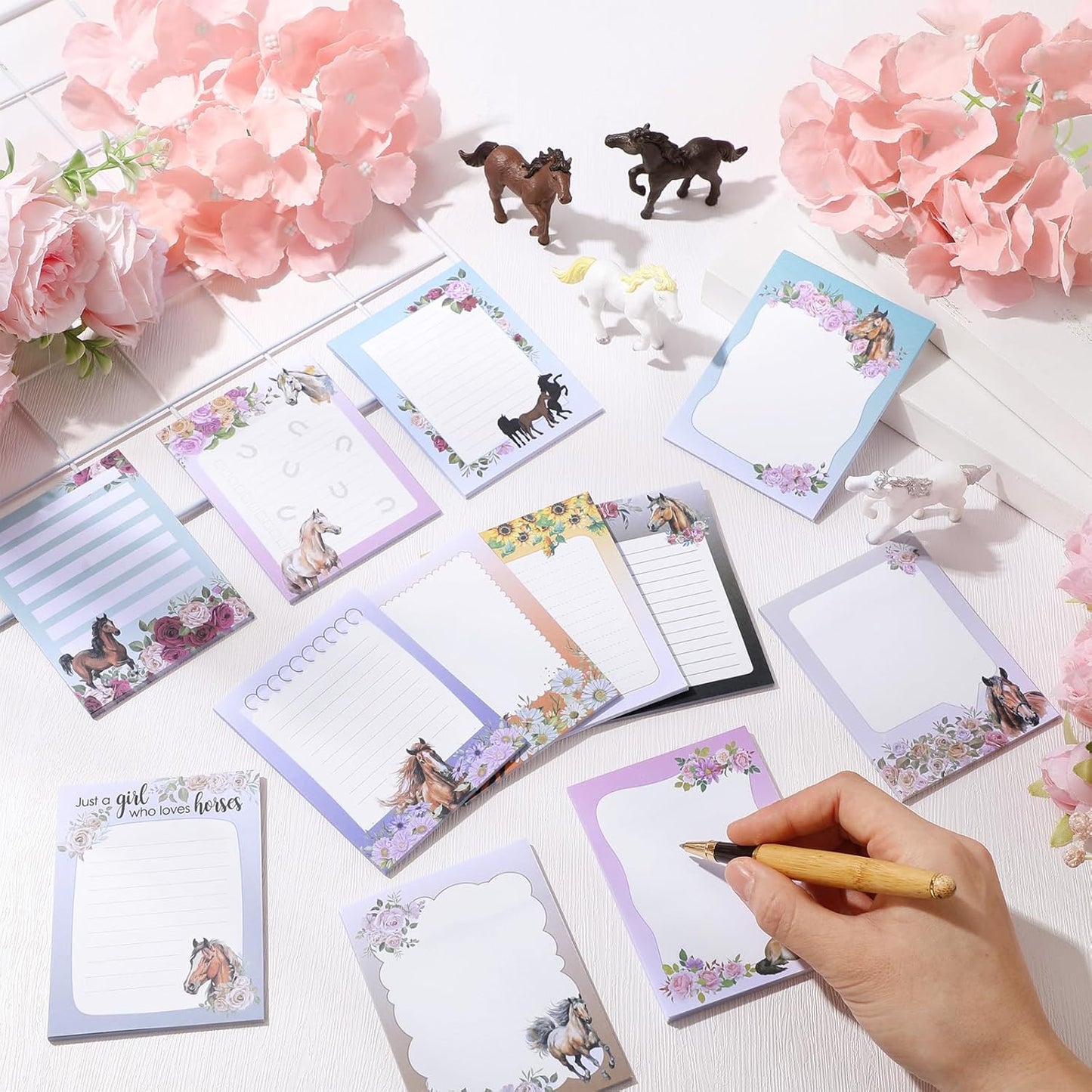 Gilprop 24 Pack Cat Sticky Notes Gift 3x4 Inch Cute Self Stick Notepads Adhesive Cartoon Cat Memo Pad Fun Kawaii Animal Sticky Notes for Teacher Women Valentines Office Home Christmas Pet Lover Gift
