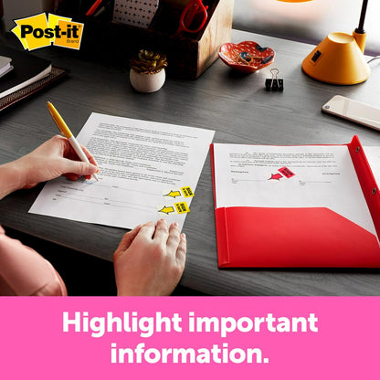 Post-it Flags, 1 in. x 1.7 in., One Dispenser with 200 -Count Red Sticky Tabs Per Dispenser, Removable Page Markers for Planners, Journals, and Calendars (200 Flags Total)