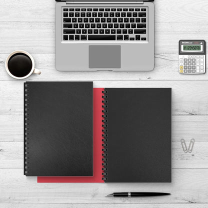 Binditek 100 Pack 16 Mil Leather-Textured Heavyduty Polycovers, Plastic Binding Presentation Covers, Letter Size, 8-1/2 x 11", Square Corners, Un-Punched, Black