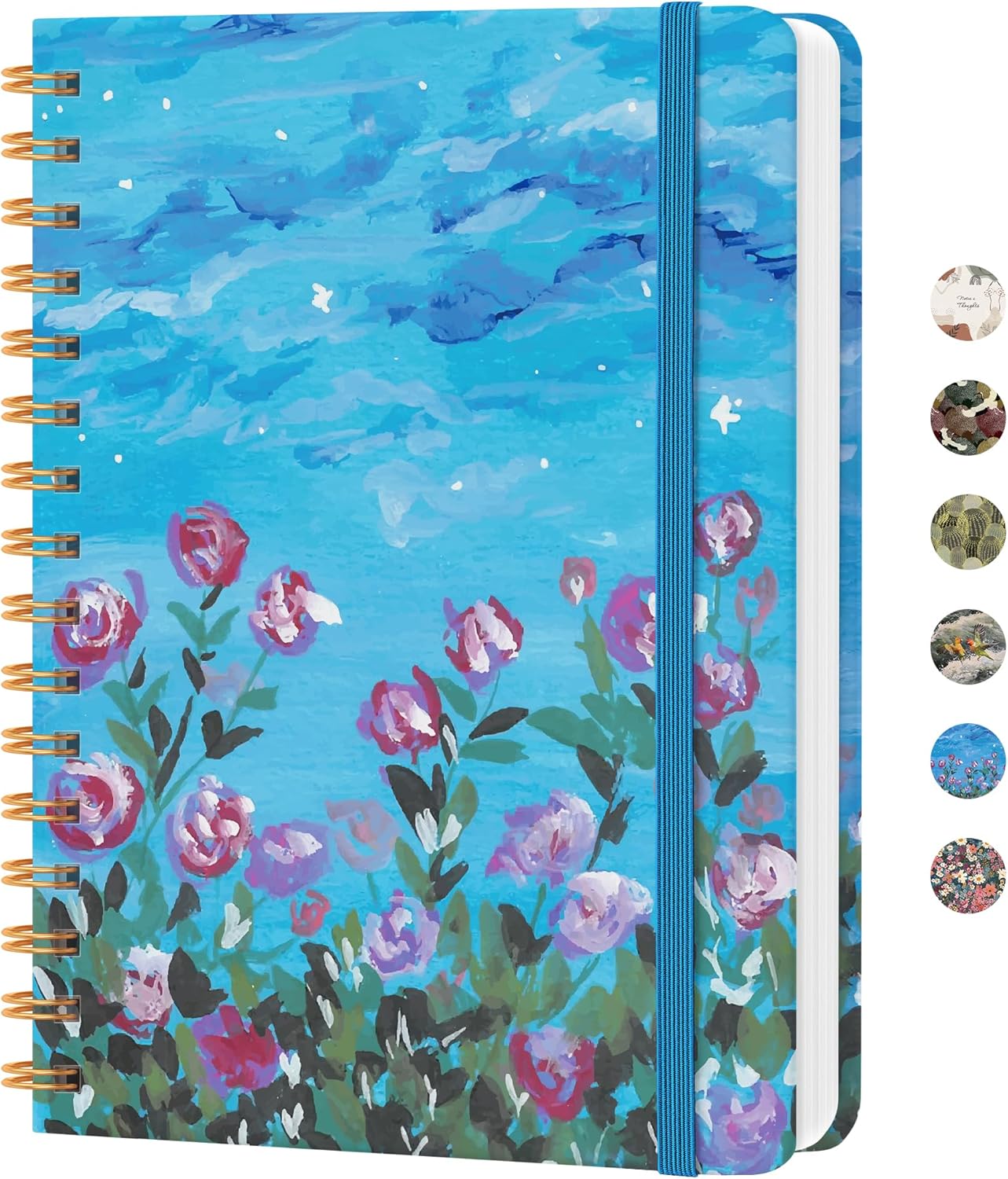 CICPAP Lined Spiral Journal Notebook, A5 College Ruled Notebook for Journaling, Note-Taking, and Daily Planning, Durable Hardcover with an Elegant Design, Purple