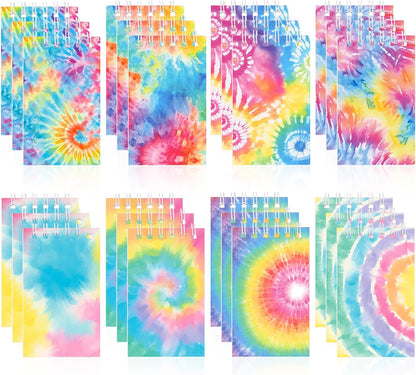 Hooqict 24 Pack Small Pocket Notebook Mini Notebooks Bulk Small Spiral Notepads with 8 Colors, Memo Note Pads for Kids, Work, Office, School, 3.9 x 2.4 Inches