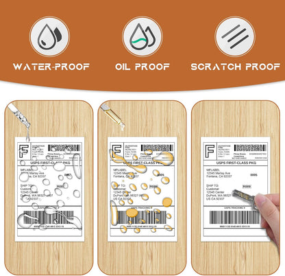 MFLABEL 4x6 Thermal Shipping Labels - 2 Rolls of 250, Perforated & Smudge-Proof Direct Thermal Labels Compatible with Rollo, Zebra, for Amazon UPS FedEx Shopify