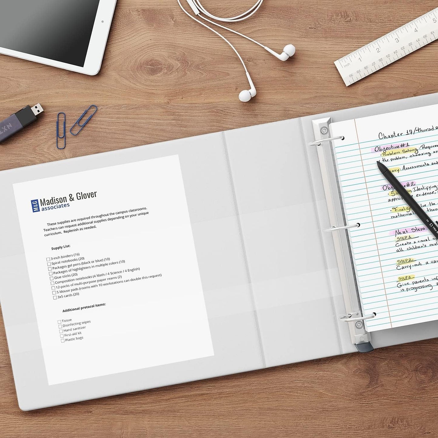 Staples Heavy-Duty 2-Inch D-Ring View Binder, Reinforced Spine, Holds Up to 450 Sheets, Gray, for Office & School