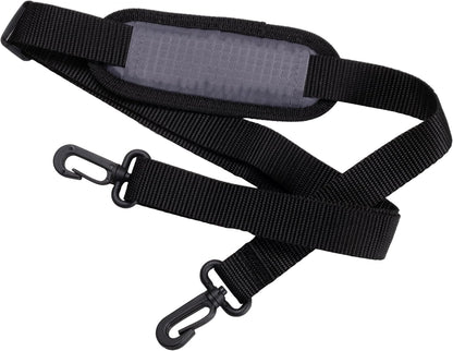 Case-it Mighty Zip Tab School Zipper Binder | 3-Inch O-Rings, 600-Sheet Capacity, 5-Subject Expanding File Folder, Multiple Pockets & Storage Organizer, Shoulder Strap | D-146 Jet Black