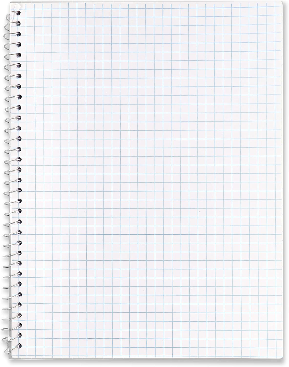 Emraw Graph Paper Notebook (4 Pack) Grid Notebook, Graph paper spiral notebook, Graph notebook, 4 Squares per inch Grid paper notebook, White Paper Quad Ruled Spiral Assorted Colors - by Enday