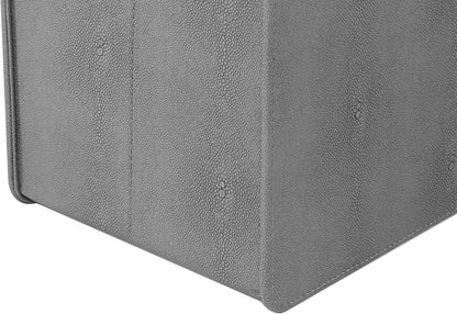 HofferRuffer Magazine Basket Holder, Foldable Magazine Rack, Document File Holder Organizer, File Folder, Newspaper Storage Bin Organizer for Home or Office (Brown)