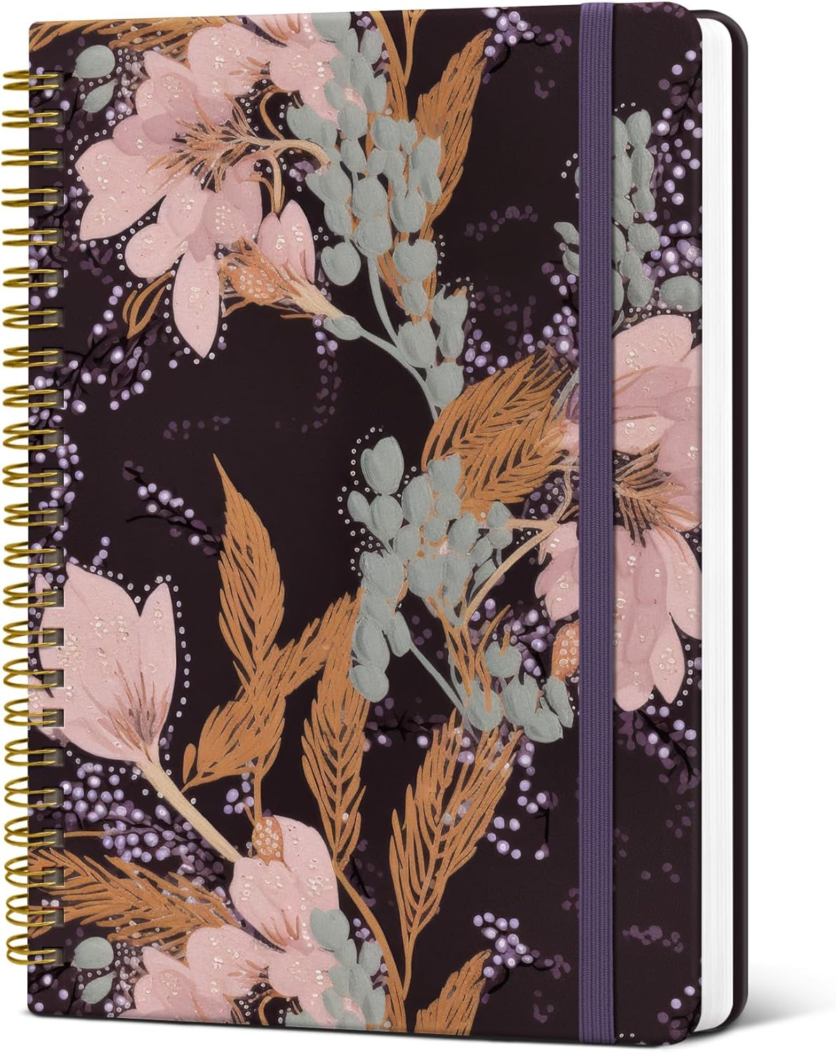ZOTIA Lined Spiral Journal Notebook for Women, A5 College Ruled Journals for Writing, Hardcover Notebooks for Work, Note taking and Office School Supplies,140 Pages - Yellow