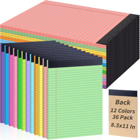 Note Pads 4x6, 36 Pack Small NotePads, Server Pads, Scratch Pads 4x6, Memo Pads White Paper, 50 Sheets per Blank Note Pads 4 x 6, Mini Writing Pads Pocket Notepads for Office School Home Supplies