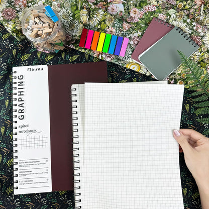 Lined Notebook Spiral Notebook 8.5" x 11"-4 Pack Large Journal Hardcover Notebook 7mm College Ruled Notebook 120 Pages 100 GSM Thick Hardcover Journal for School (LINED, Mult-color)