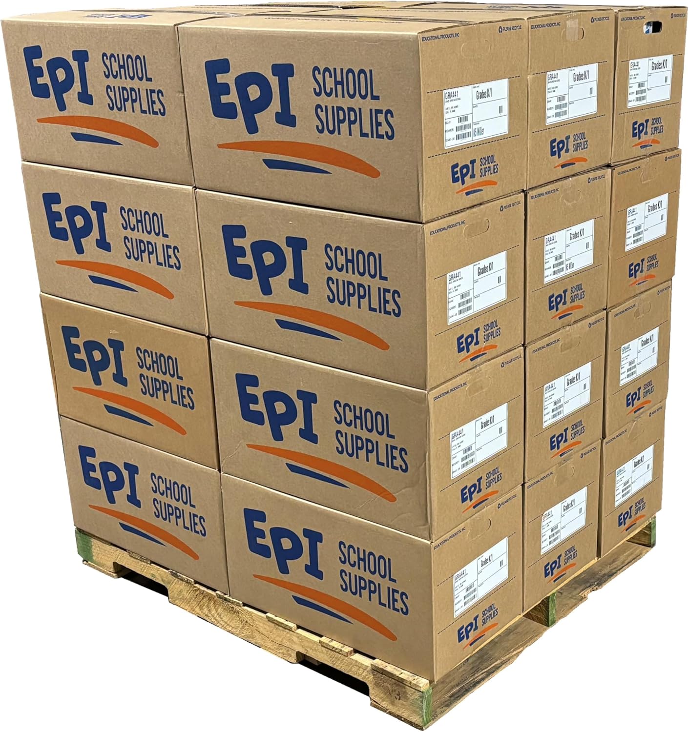 48 Pack - EPI Marble Hardcover Wide Ruled Composition Notebook | 200 Pages (100 Sheets), 9.75 x 7.5 in, Sturdy Sewn Binding | School, Office, Journaling, Notes