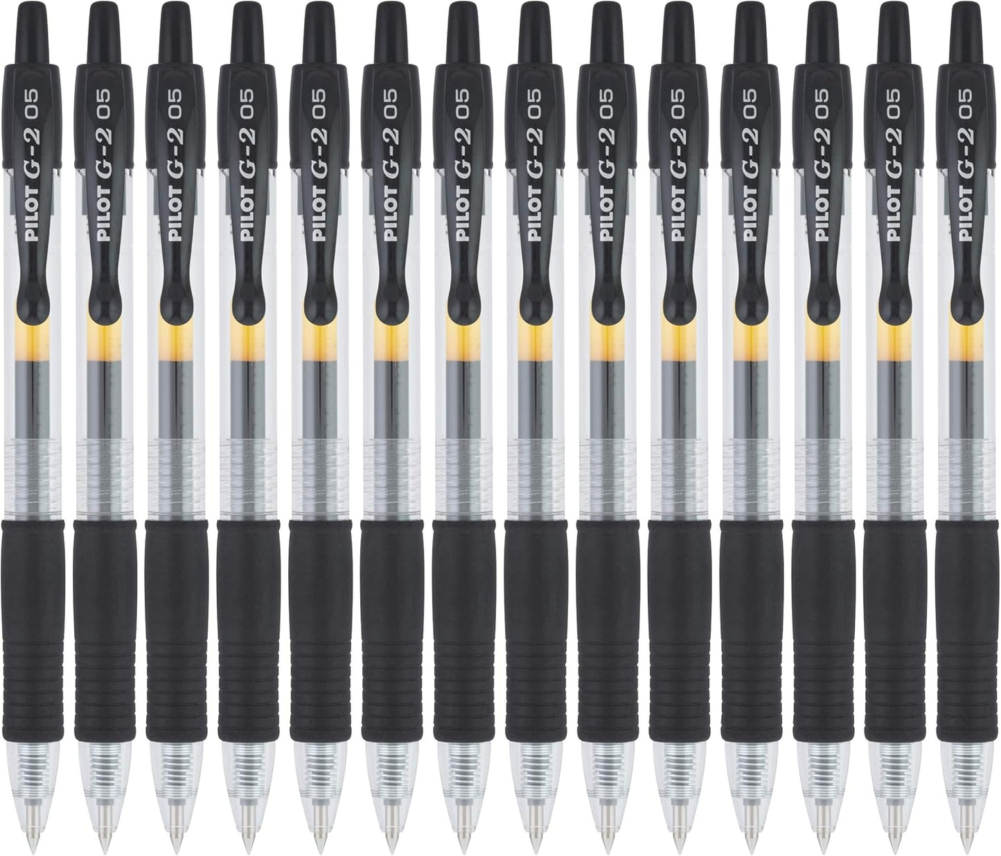 Pilot G2 Premium Gel Roller Pens, Extra Fine Point 0.5 mm, Gel Pens Black, Pack of 14 - Ideal for School, Journaling & Office Writing