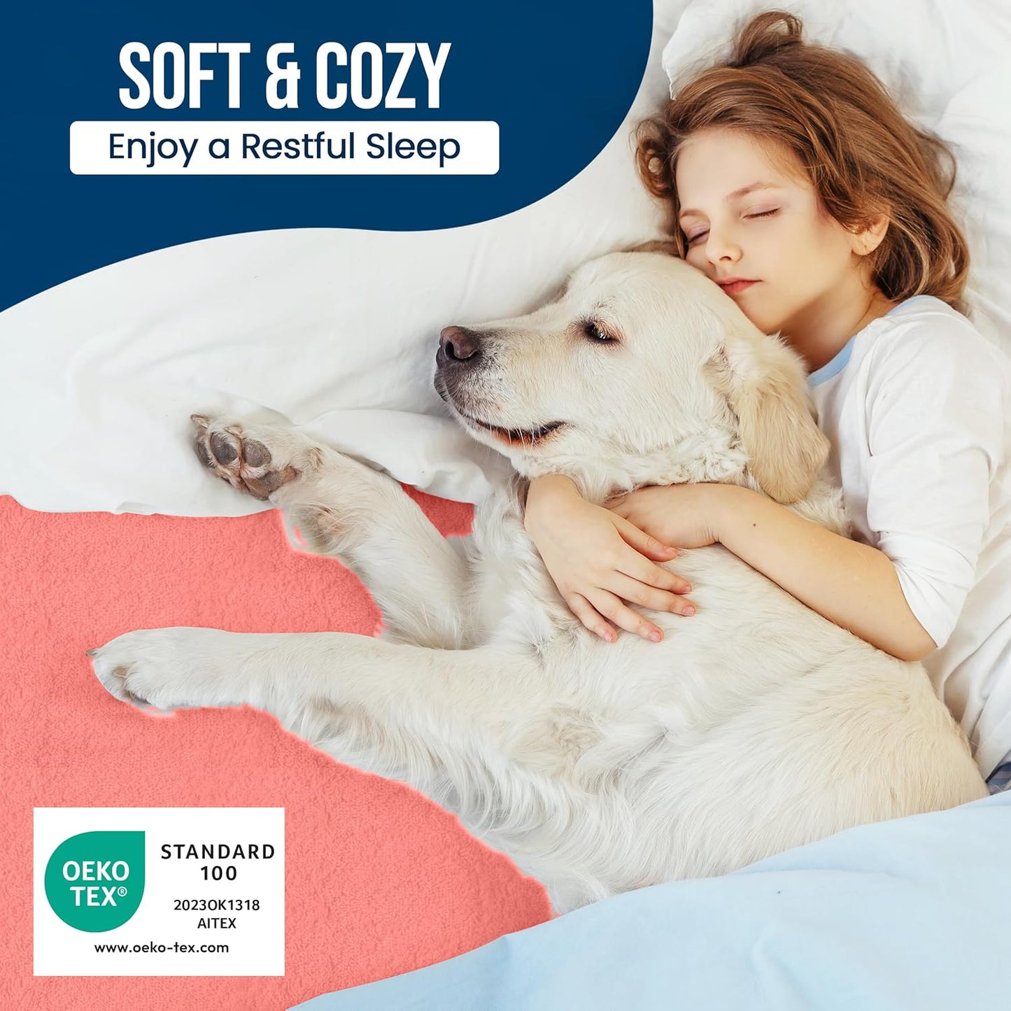 Twin Size Mattress Protector Waterproof, Premium 200 GSM Terry Mattress Cover, Soft & Breathable Bed Cover, Fitted Sheet Style Stretchable Deep Pockets 15" by Utopia Bedding (White)