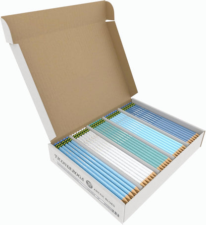 Ticonderoga Wooden Pencils, Pre-Sharpened, 2 HB Soft, Pastel Colors, 18 Count