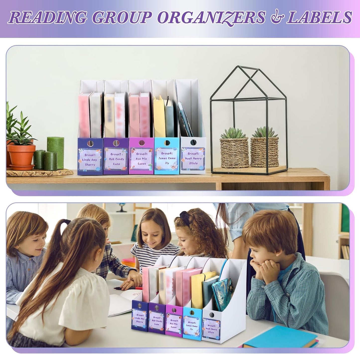 Pasimy 25 Pcs Pastel Cardboard Magazine File Holder Magazine Organizer Book Bin with Label Sticker Multicolor File Storage Box for Desk Shelves Document School Classroom Home Office Supplies