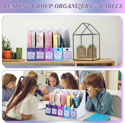 Pasimy 25 Pcs Pastel Cardboard Magazine File Holder Magazine Organizer Book Bin with Label Sticker Multicolor File Storage Box for Desk Shelves Document School Classroom Home Office Supplies