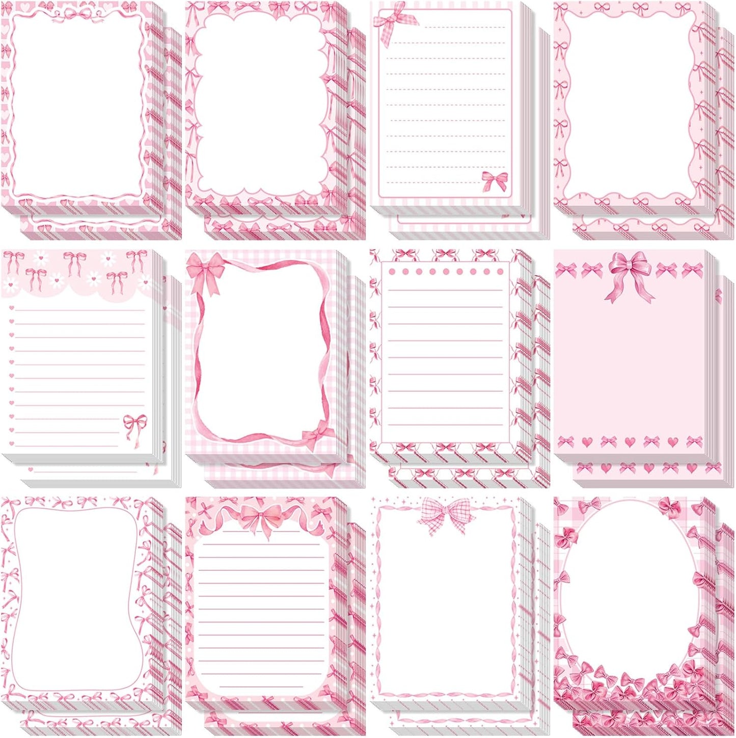 Gilprop 24 Pack Cat Sticky Notes Gift 3x4 Inch Cute Self Stick Notepads Adhesive Cartoon Cat Memo Pad Fun Kawaii Animal Sticky Notes for Teacher Women Valentines Office Home Christmas Pet Lover Gift